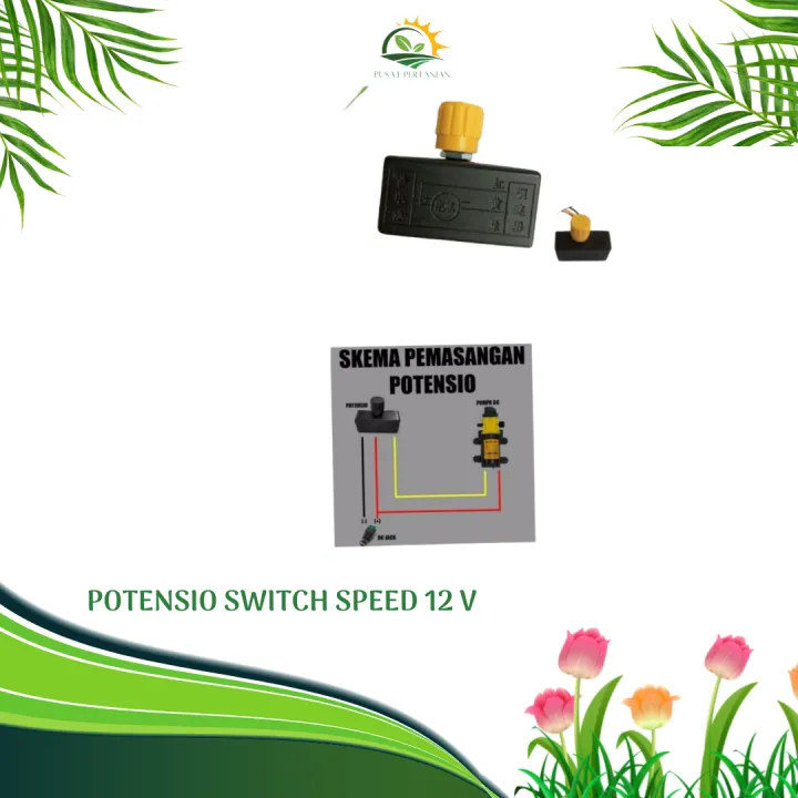 Potensio Switch Speed Volt A Pengatur Kecepatan Sprayer Elektrik