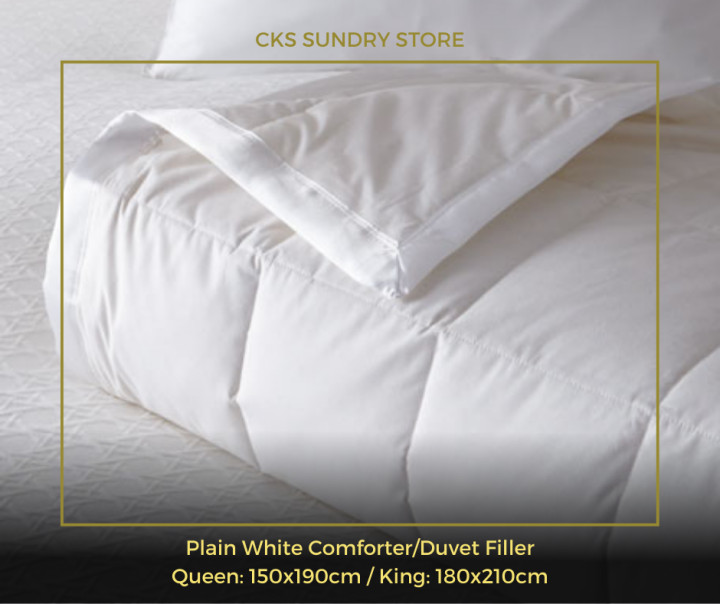 Cks Plain White Comforter Duvet Filler Alternative Bed Comforter Dream