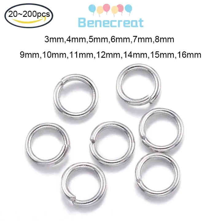 Benecreat Elite 20 200 Pc 304 Stainless Steel Open Jump Rings Stainless