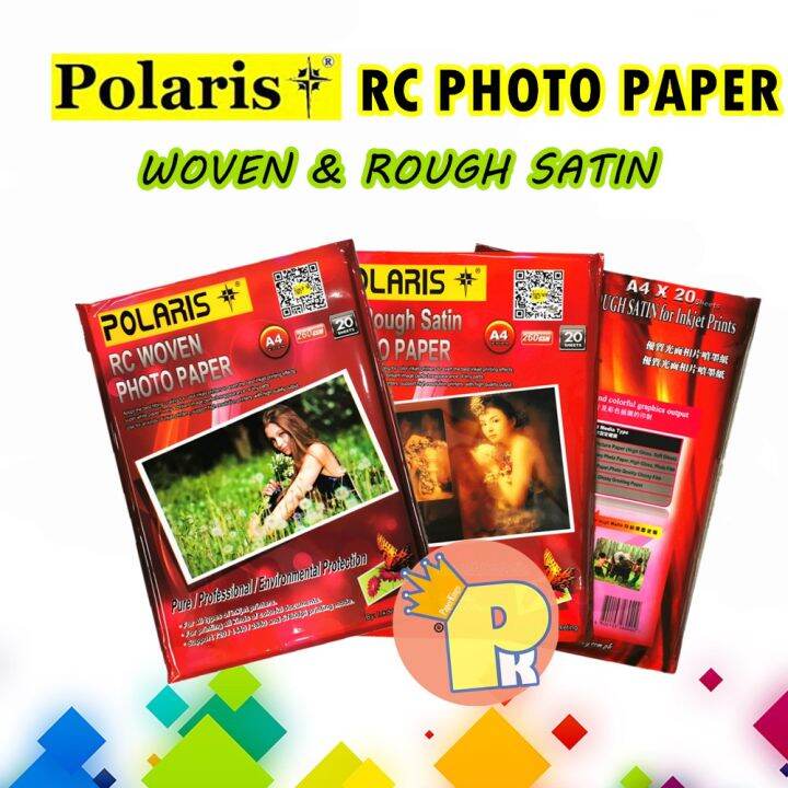 Polaris Rc Rough Satin Woven Photo Paper Gsm A Sheets Per