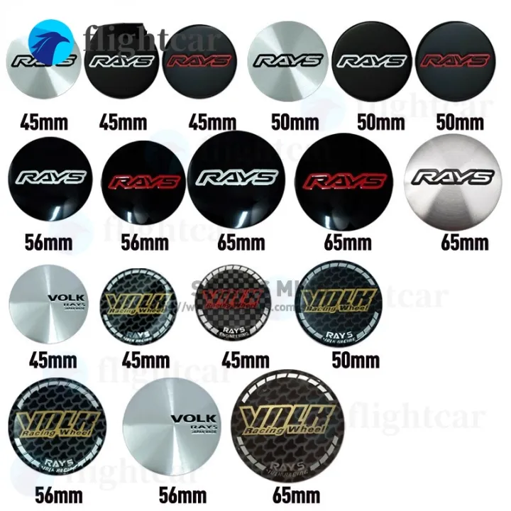 FT4PCS Lot 45mm 50mm 56mm 65mm Car Wheel Center Cap Emblem Sticker