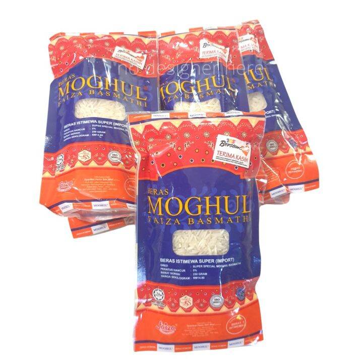 Moghul Faiza Basmathi Beras 250gm 10 Pack Per Order Lazada