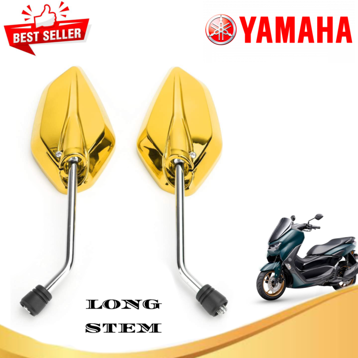 HONDA XR150L MOTORCYCLE Side Mirror GOLD GLOSSY ALLOY STEM LONG STEM