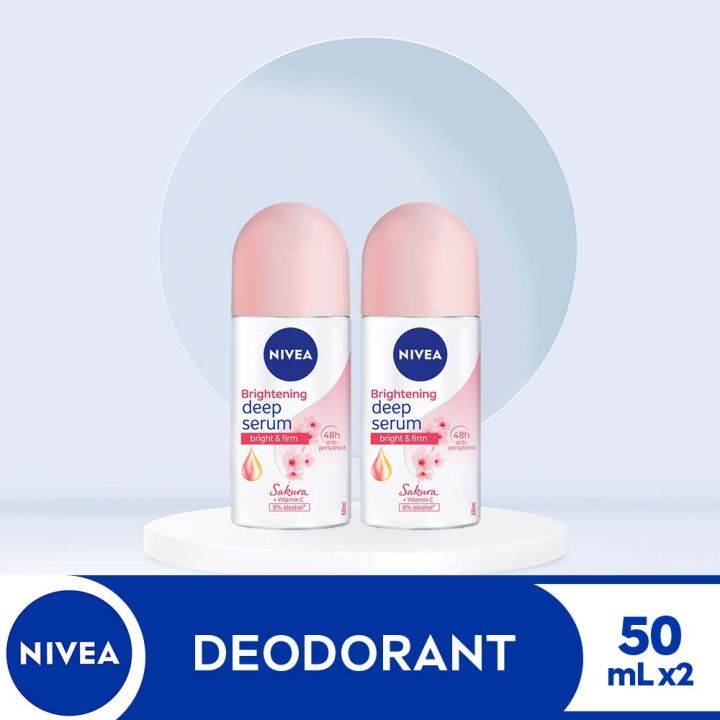 Buy 1 Take 1 NIVEA Deodorant Brightening Sakura Rose Essence Anti