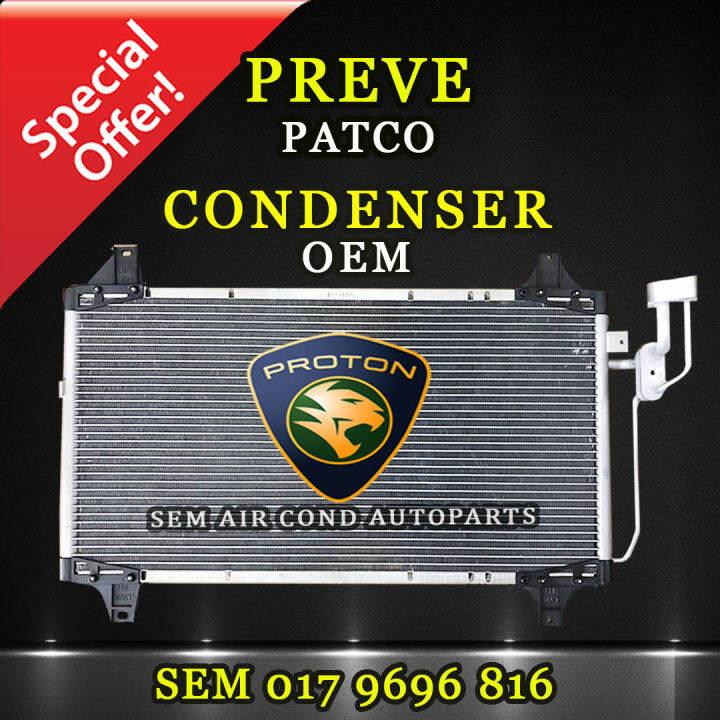 Proton Preve Patco Type Oem Condenser Kondenser Car Aircond System