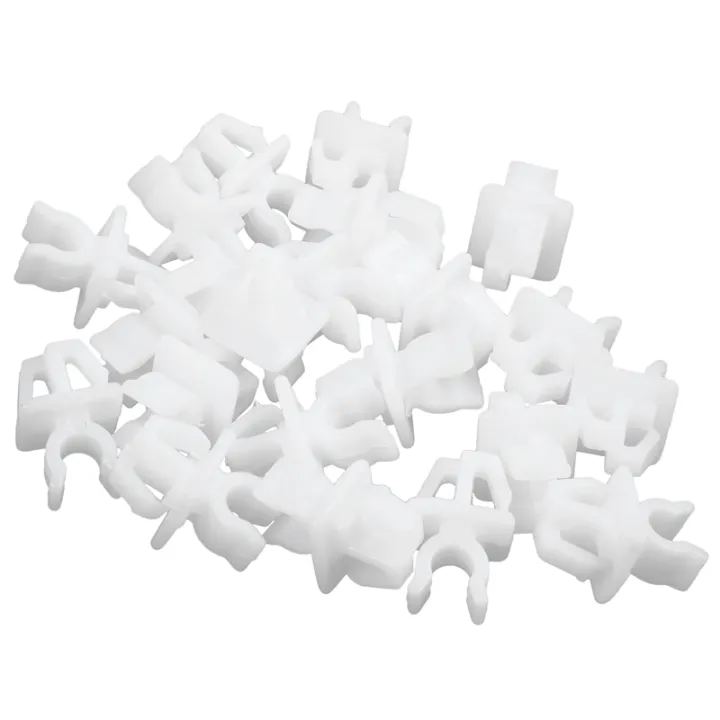 Auto Car White Plastic Hood Prop Rod Support Clips 20 Pcs Lazada