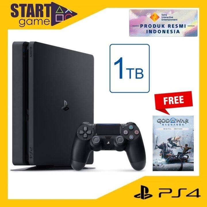 SONY PS4 Slim 1TB CUH 2218B GARANSI RESMI FREE Game God Of War