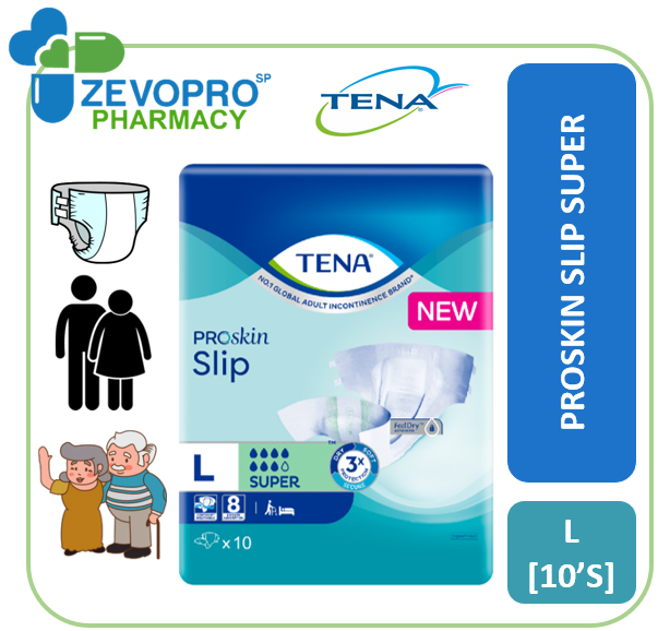 Tena Proskin Slip Plus Super L Lazada