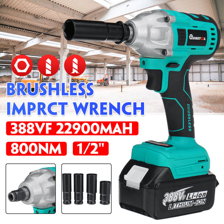 Vf Rpm N M Brushless Electric Impact Wrench Kit Powerful