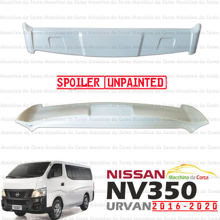 Nissan Urvan NV350 2016 2020 Rear High Window Roof Spoiler Unpainted