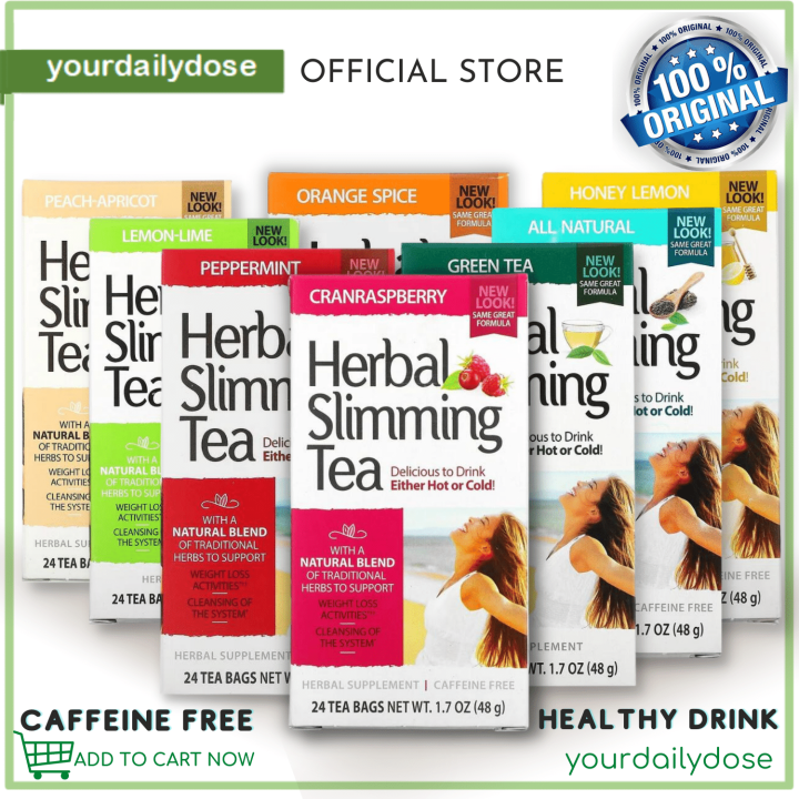 NEW Natural Herbal Slimming Tea Hot Or Cold Caffeine Free 48g 24 Tea