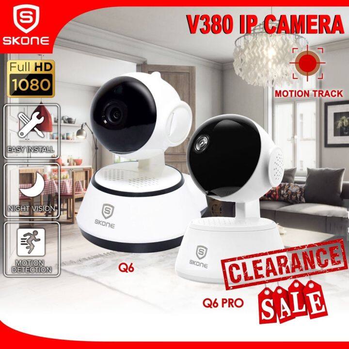 WiFi Camera CCTV IP Camera V380 Pro Q6 1080p Smart Security 360 Degree