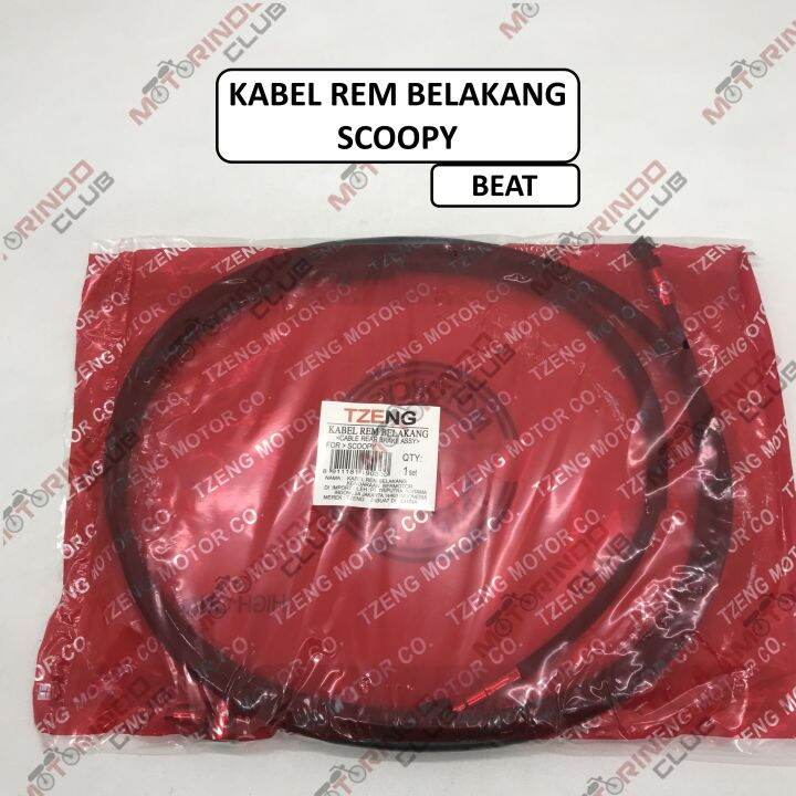 Tali Kabel Rem Belakang Motor Scoopy Beat Merek Tzeng Lazada