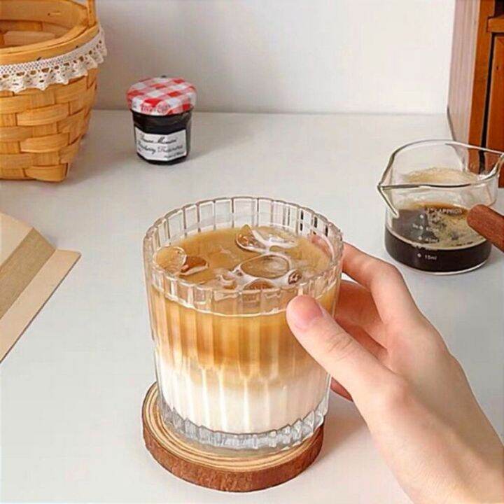 Gelas Korea Estetik Gelas Kaca Aesthetic Home Cafe Gelas Kopi Kaca