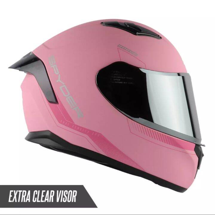 Spyder Full Face Helmet Dual Visor Rogue Series Helmets Nude Pink