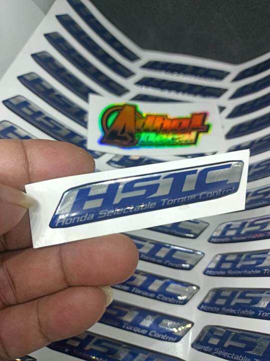 STIKER LOGO EMBLEM TIMBUL RESIN ELASTIS HOLOGRAM HSTC HONDA PCX 160