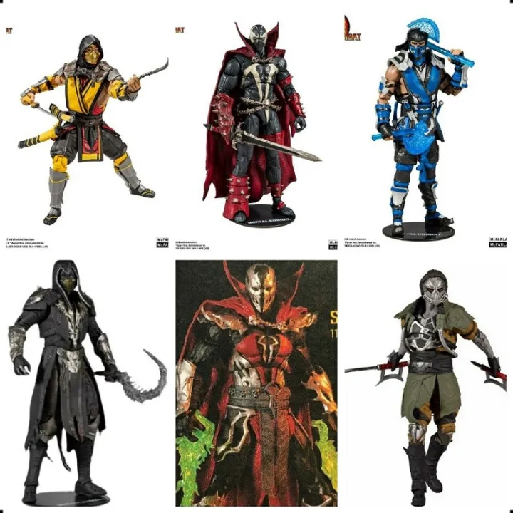 Mcfarlane Mortal Kombat Scorpion Kabal Noob Saibot Sao Kahn Joker Kotal