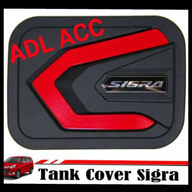 Tanc Cover Tutup Tangki Bensin Daihatsu Sigra Hitam Doff Redline