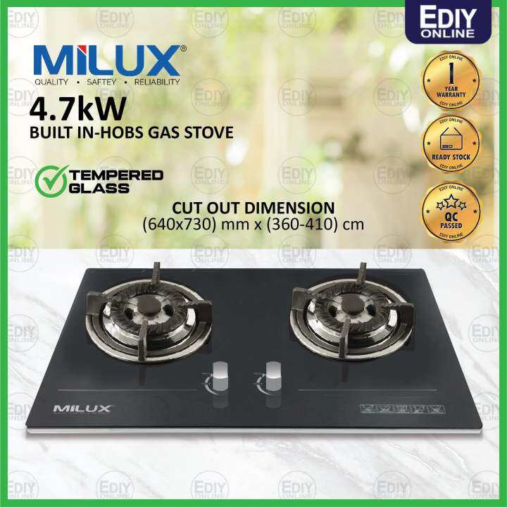 Newmilux Mgh F Flexible Build In Size Tempered Glass Gas Cooker