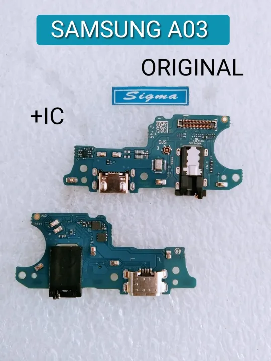 PLUG IN SAMSUNG A03 ORIGINAL CONNECTOR CHARGE PCB BOARD PAPAN CAS