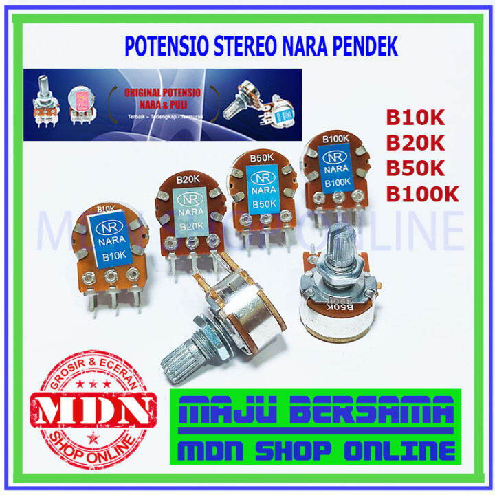 Potensio Stereo 10K 20K 50K 100K NARA Pendek Lazada Indonesia