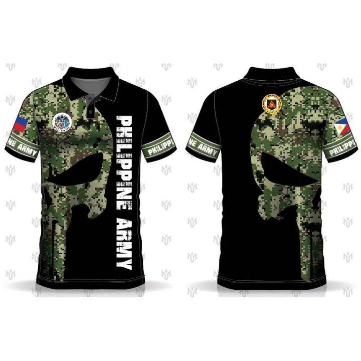 Philippine Army Marine Design Tactical Polo Shirt Security Full