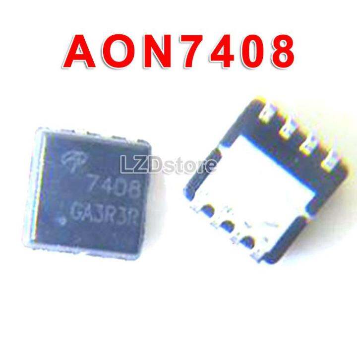 10Pcs AON7408 AON7408L 7408 DFN DFN3x3 SMD 30V N Channel MOSFET ใหม