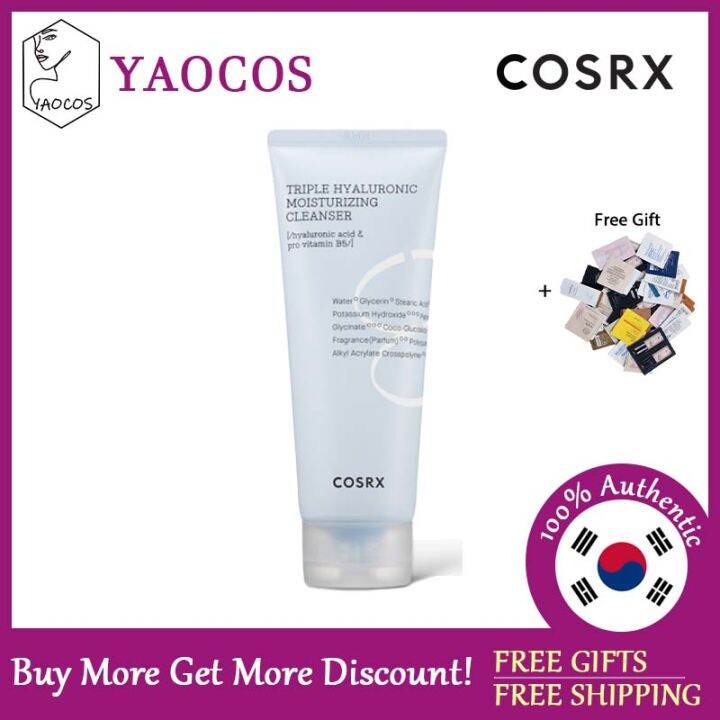 COSRX Hydrium Triple Hyaluronic Moisturizing Cleanser 150ml Lazada