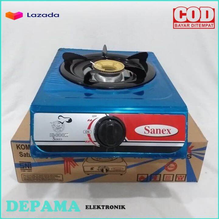 SANEX K 808S KOMPOR GAS 1 TUNGKU Stainless Steel Anti Karat Lazada