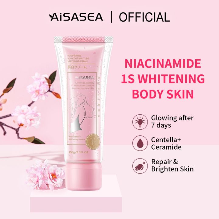 AiSASEA Whitening Body Lotion 100g Niacinamide Moisturizer Instant