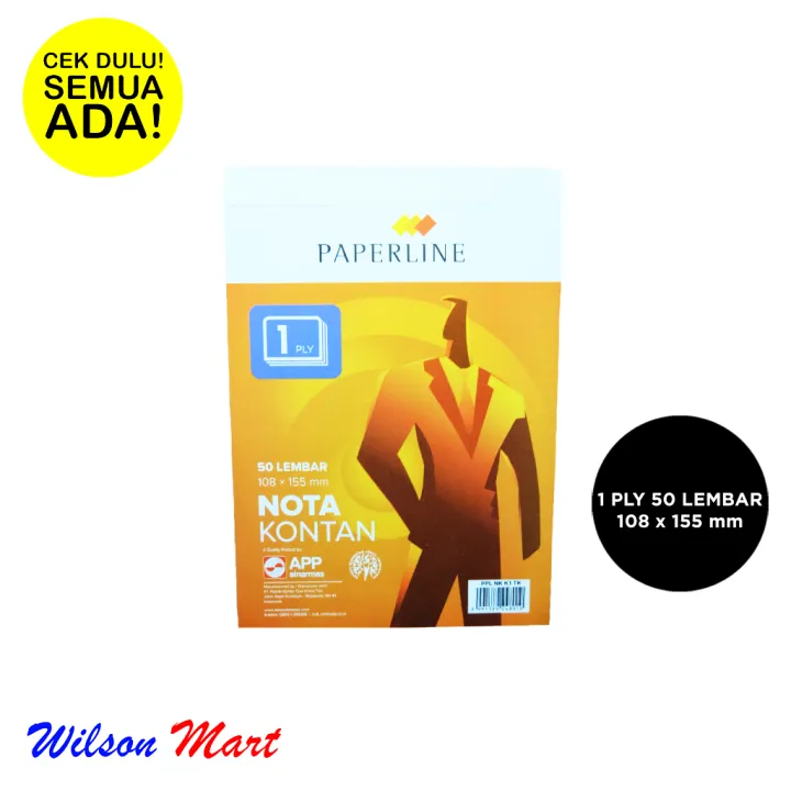 Paperline Nota Kontan Ply Lembar X Mm Lazada Indonesia