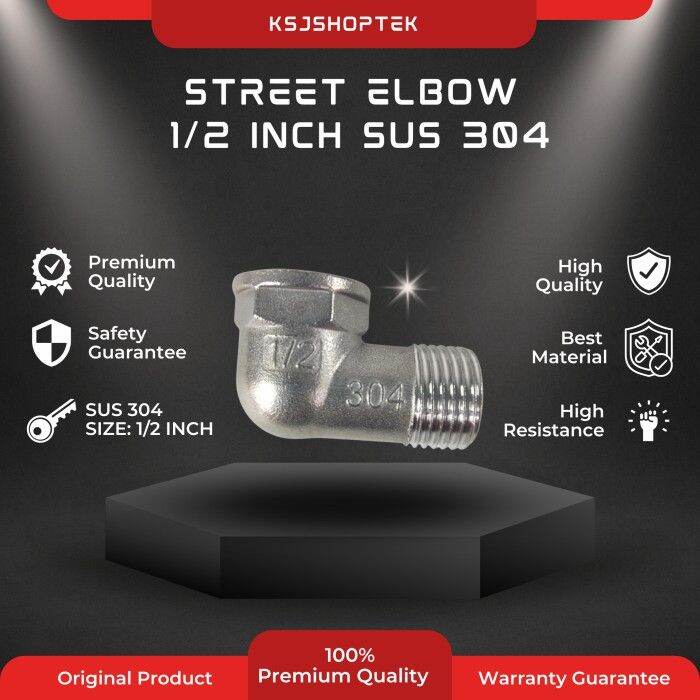 Street Elbow Knee L Drat Luar Dalam Stainless Keni 304 1 2 Inch Panas