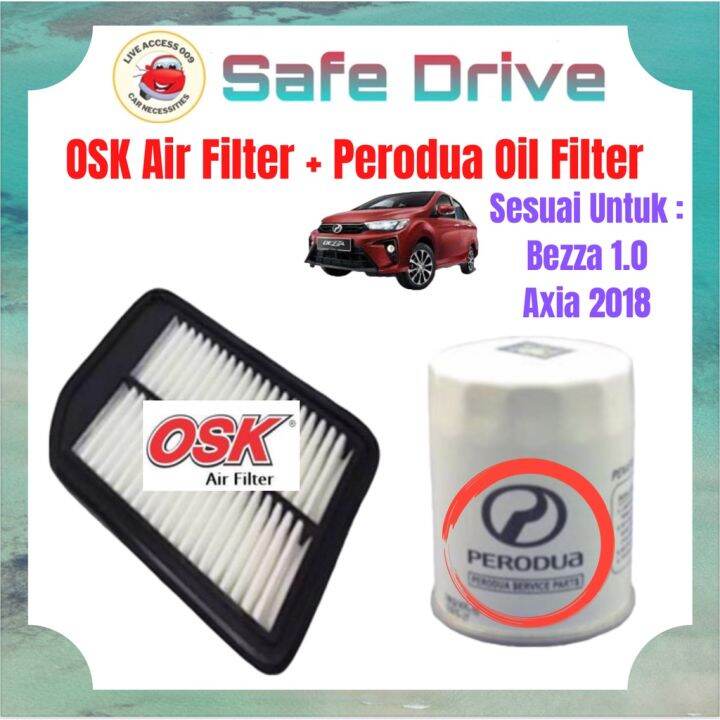 LA009 Perodua Bezza 1 0 Axia 2018 OSK Air Filter A N9301P