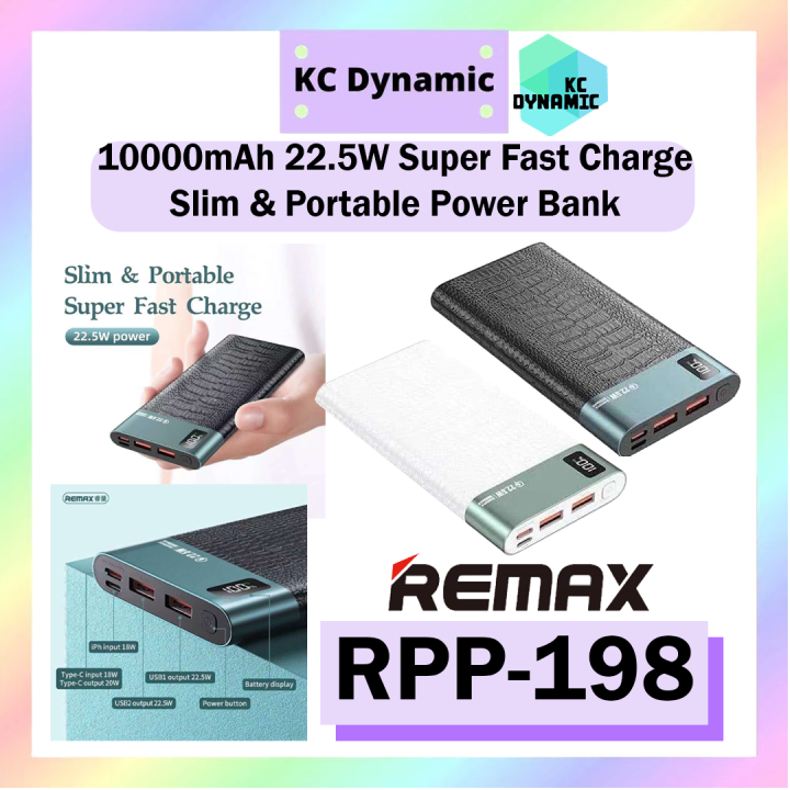 Remax RPP 198 10000mAh Garie Series 22 5W PD QC Multi Compatible Fast