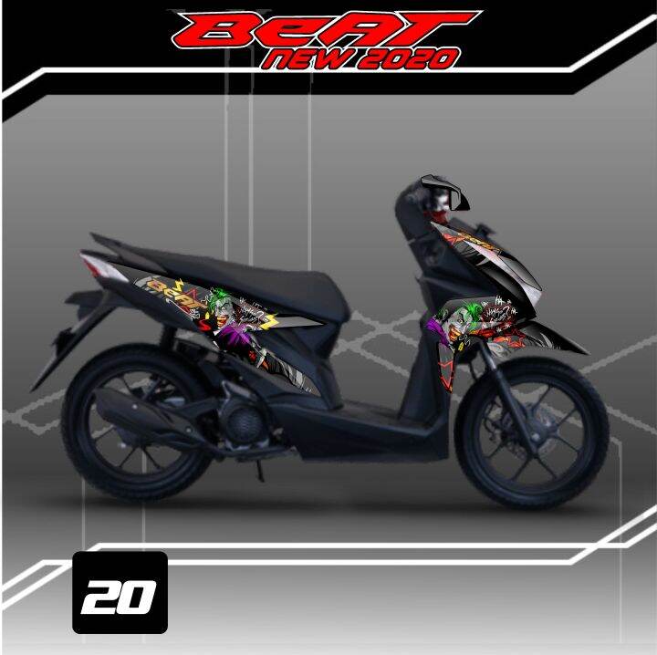 Decal Sticker Variasi Fullbody All New Beat 2020 Deluxe Dekal Stiker