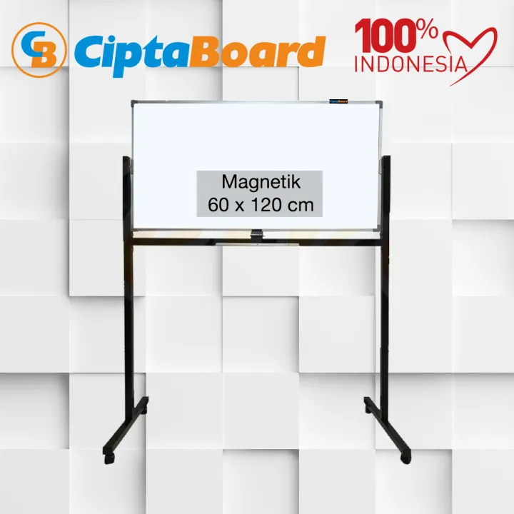 Papan Tulis Whiteboard Standing Magnet Single Face Cipta X Cm