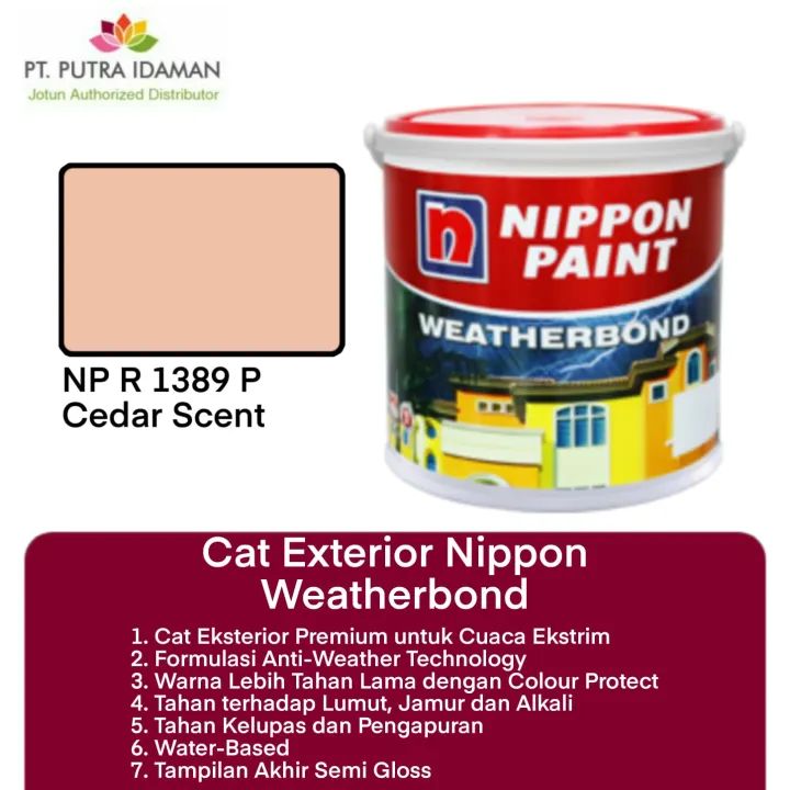 Nippon Paint Weatherbond Cat Eksterior Premium Cedar Scent R P