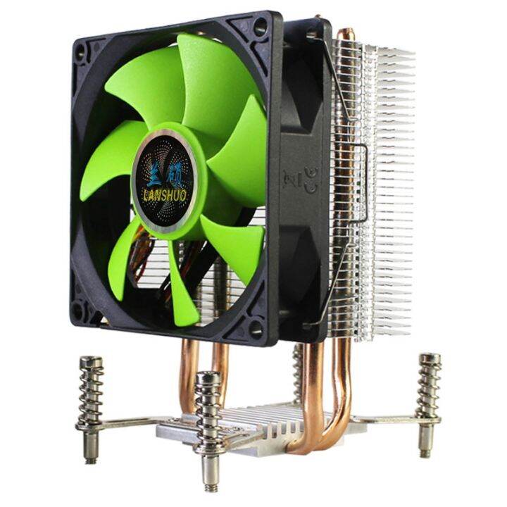 CPU Cooler 2 Heat Pipes Ultra Quiet Cooler Fan CPU Radiator For LGA