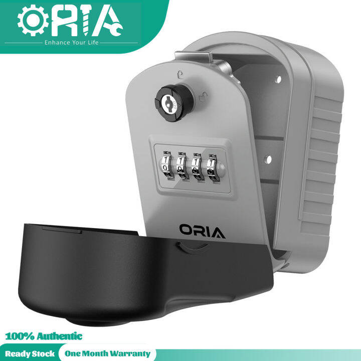 ORIA Large Key Lock Box Upgraded Waterproof Key Storage Lock Box Wall