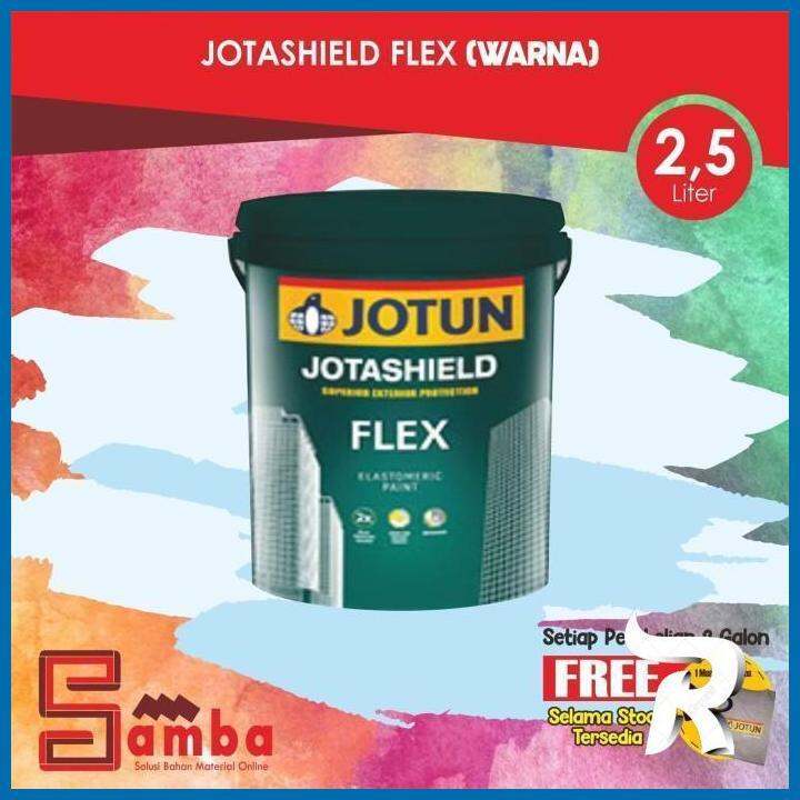 JOTUN JOTASHIELD FLEX SEMUA WARNA 2 5 LTR CAT TEMBOK EXTERIOR RELECK