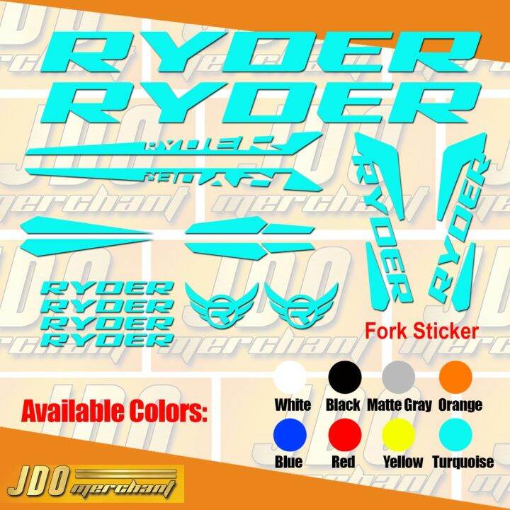 T Ryder Bike Stickers Decals Lazada Ph