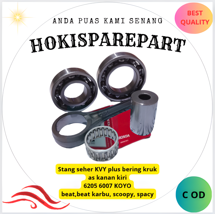 Stang Seher Kvy Plus Bearing Kruk As Kanan Kiri Koyo Untuk