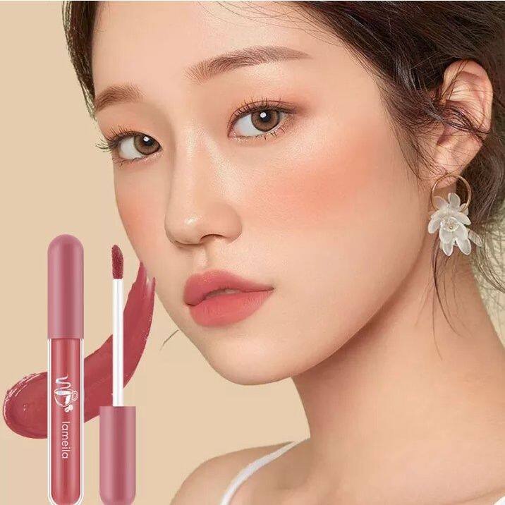 New Lameila Lipstick Nude Edition Liquid Matte Silky Glass Lip