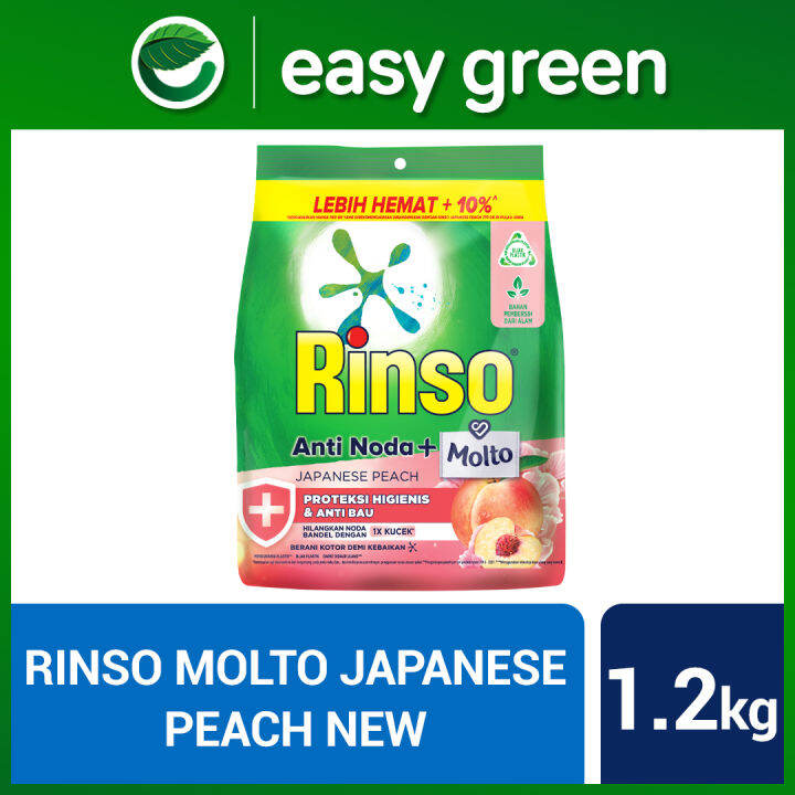 Rinso Molto Anti Noda Detergen Bubuk Japanese Peach 1 2Kg Lazada