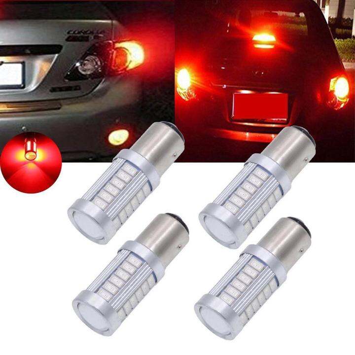 Fang Fang 4 Pcs RED BAY15D 1157 12V Car Tail Stop Brake Light 5630 33