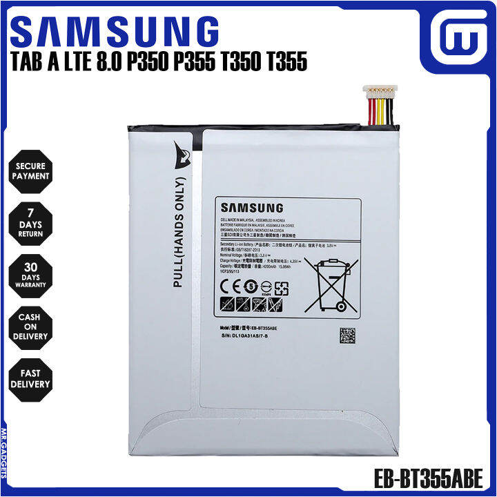 Eb Bt Abe Samsung Galaxy Tab A Lte T P T Battery