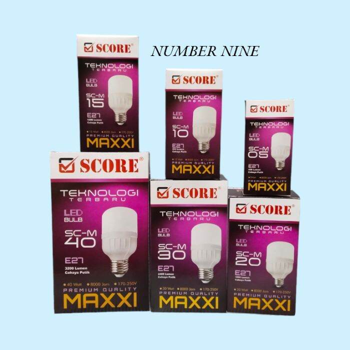 SCORE Maxxi Bohlam LED Capsule 5 Watt 10 Watt 15 Watt 20 Watt 30