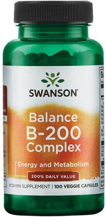 SWANSON BALANCE B 200 COMPLEX 100 CAPSULES Lazada PH