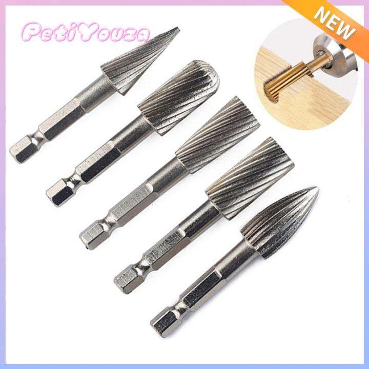 Petiyouza Steel Rotary File Hexagonal Handle Hand Tool Grinding Files