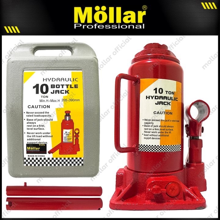 MOLLAR Dongkrak Botol 10 Ton Hidrolik Manual Hydraulic Bottle Jack 10T